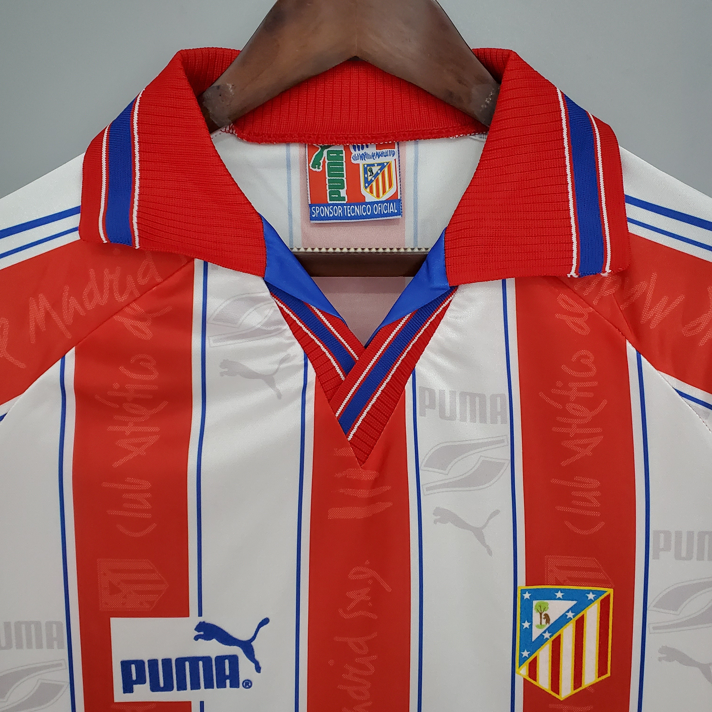 1996/1997 Atletico Madrid Home Retro Football Shirt