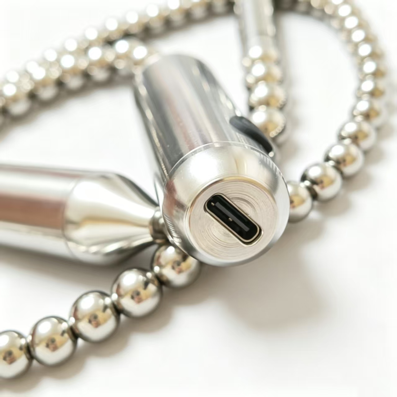 Divnora Metal Electric Pulse & Vibration Anal Bead Wand