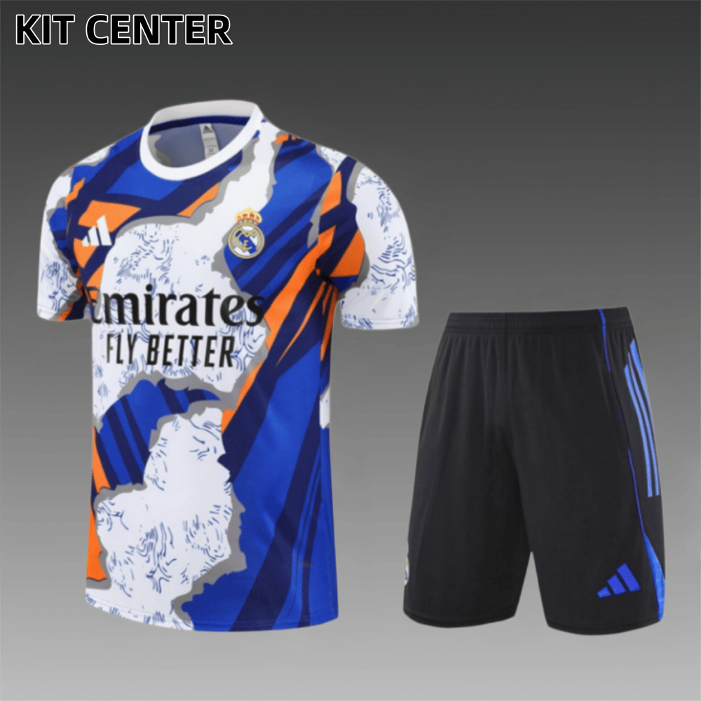 25/26 Real Madrid Huang Lan Short Sleeve Training Wear ( Adult kit Kids )