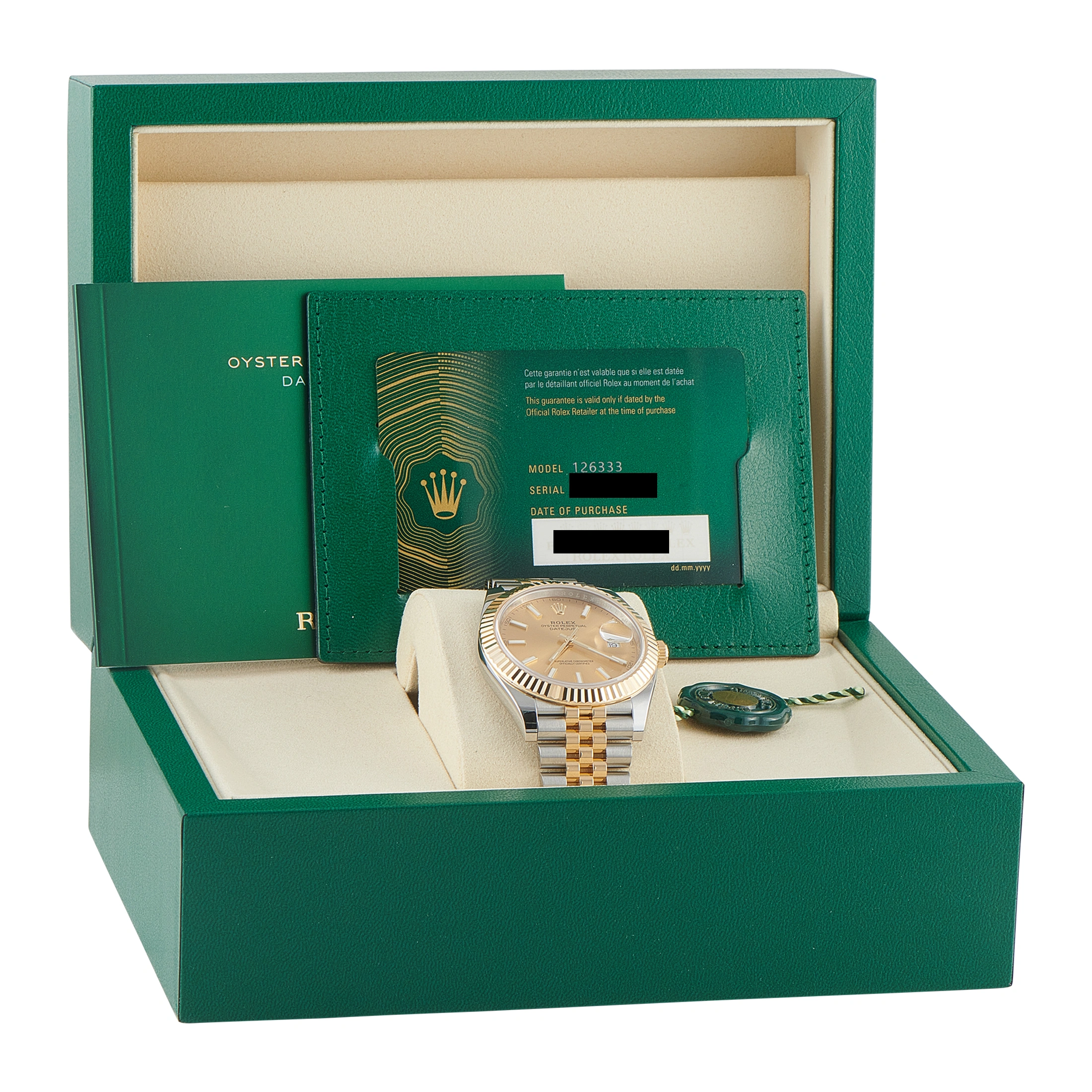 RolexDatejust 41 Champagne Dial Two-Tone Jubilee Watch 126333