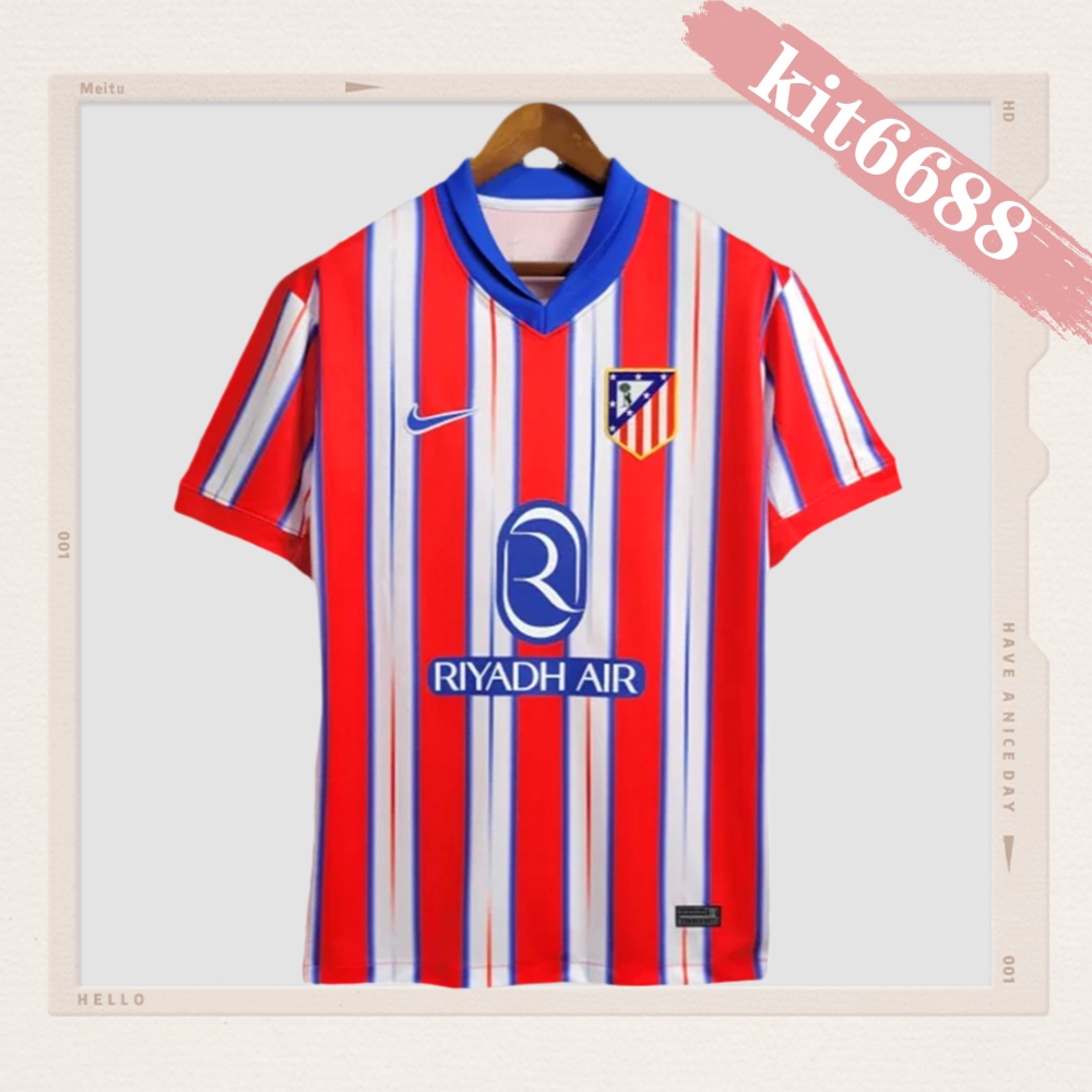 2024/2025 Atletico Madrid Home Football Shirt (Fan Edition）