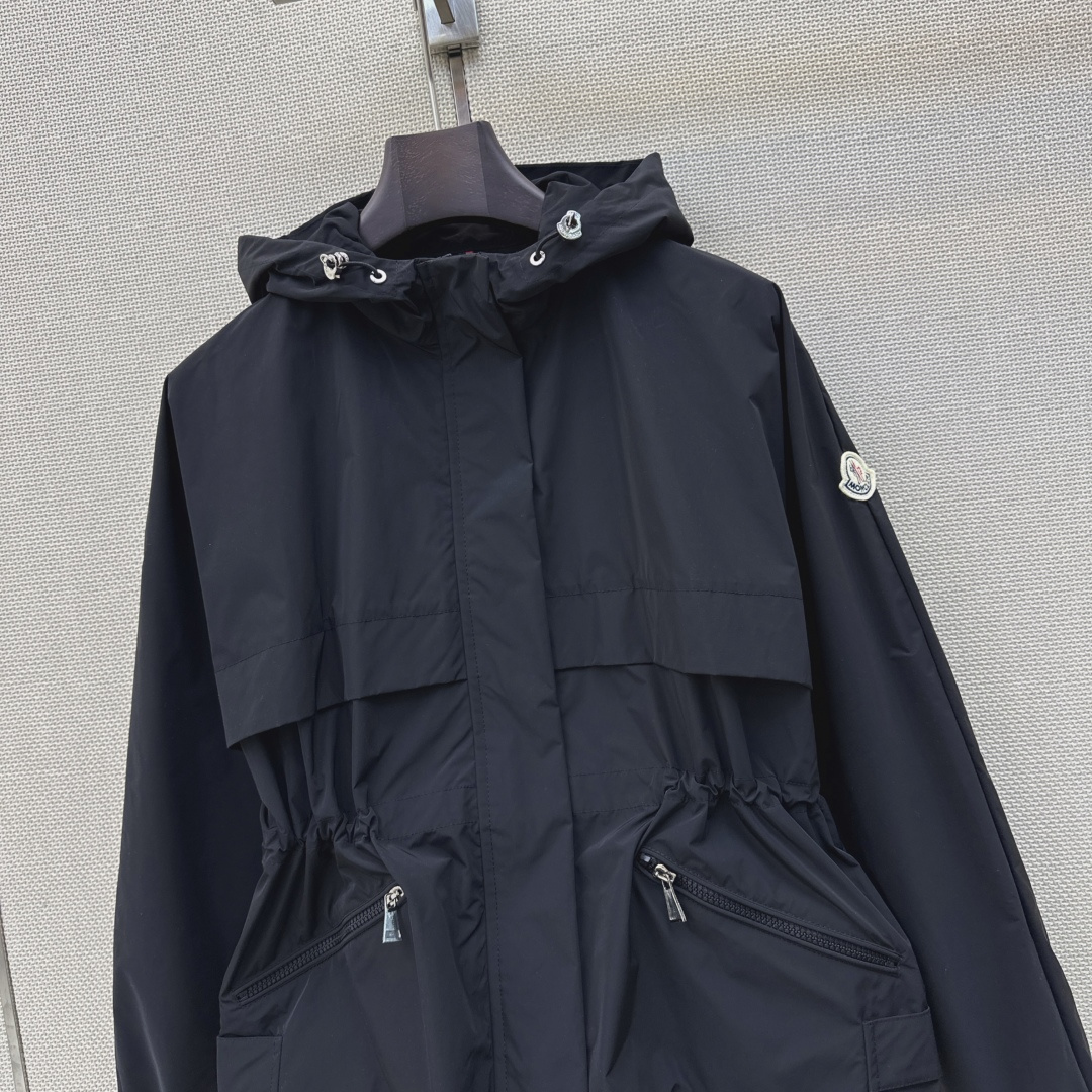 Moncler 2026 Autumn Winter Women's Jackets Polyester Stand Collar Tassel Zipper Casual Slim Woman's Coats MKDFWJ26010
