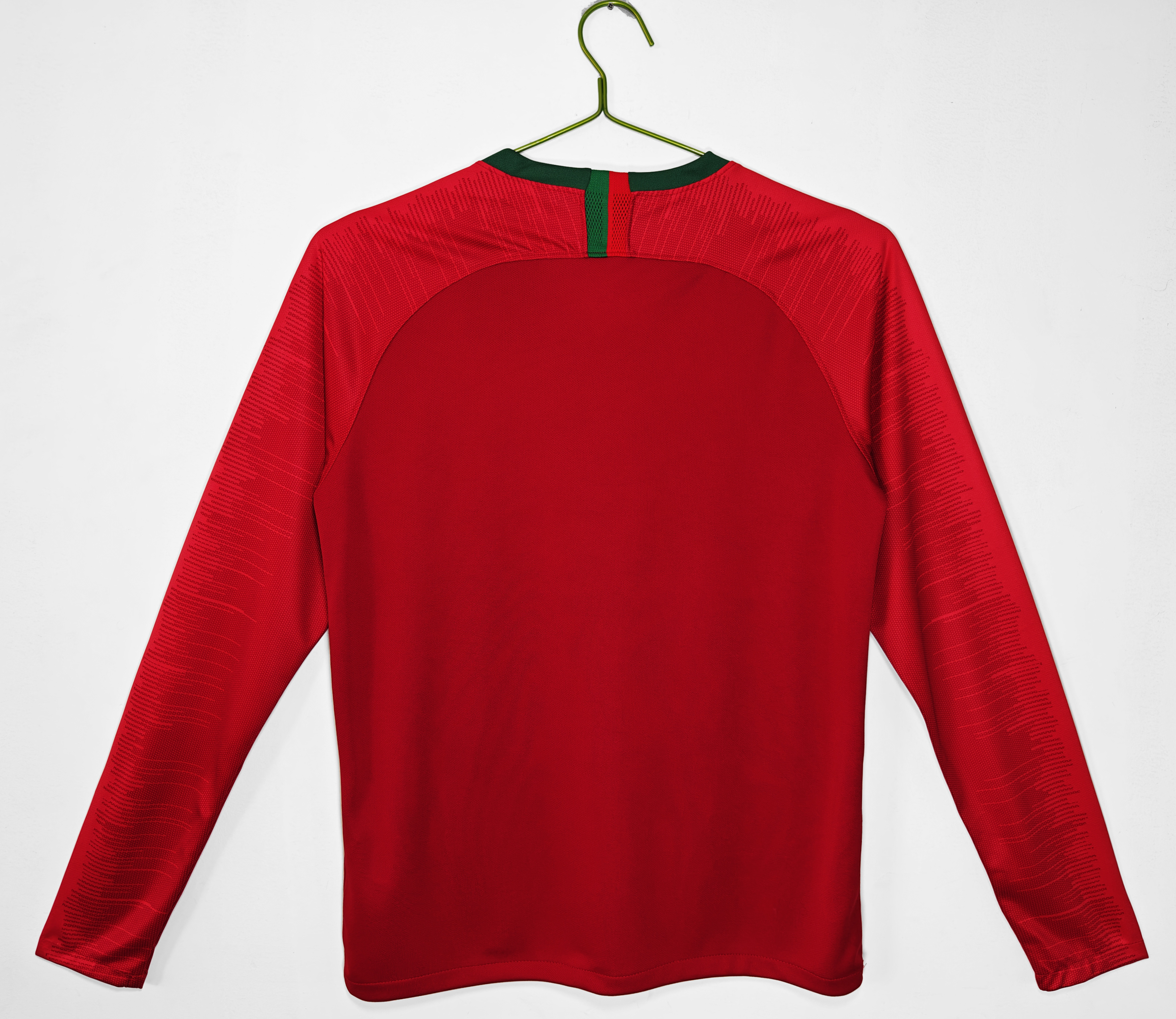 2018 Portugal home Retro long Football Shirt
