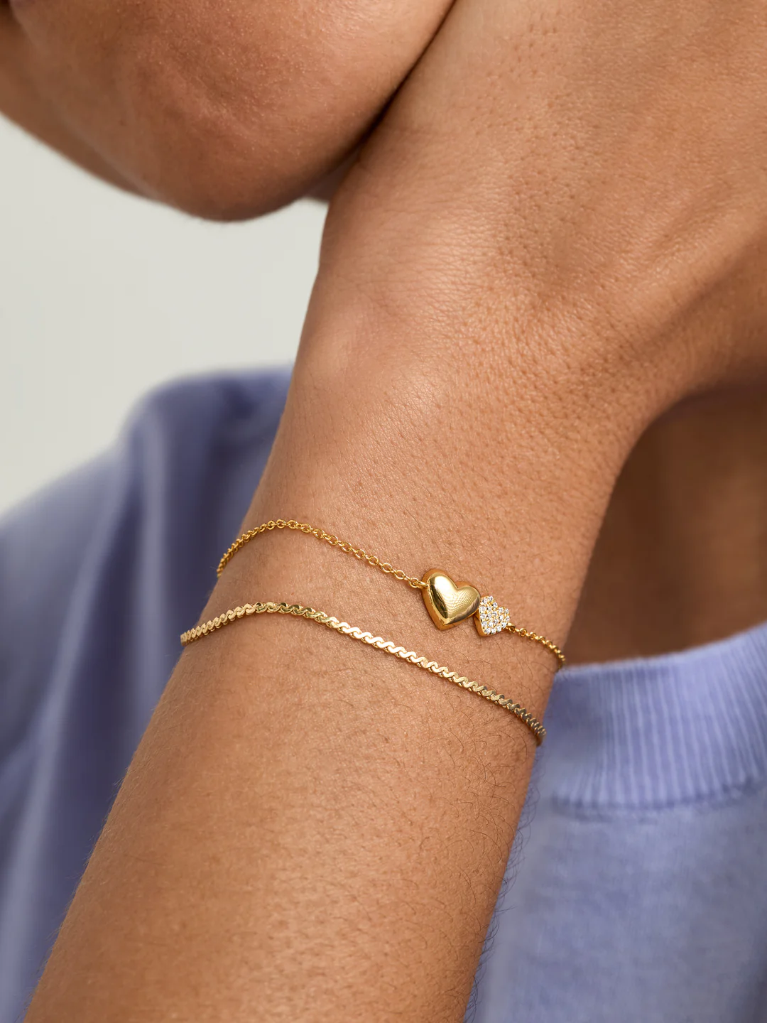 Double Heart Bracelet