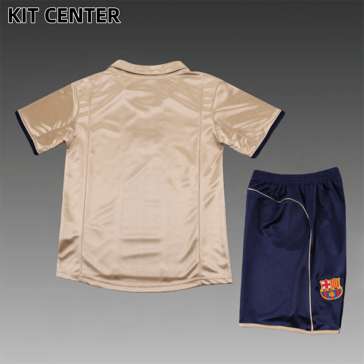 2001/2002 Barcelona Away Retro Football Shirt (Kids Kit)
