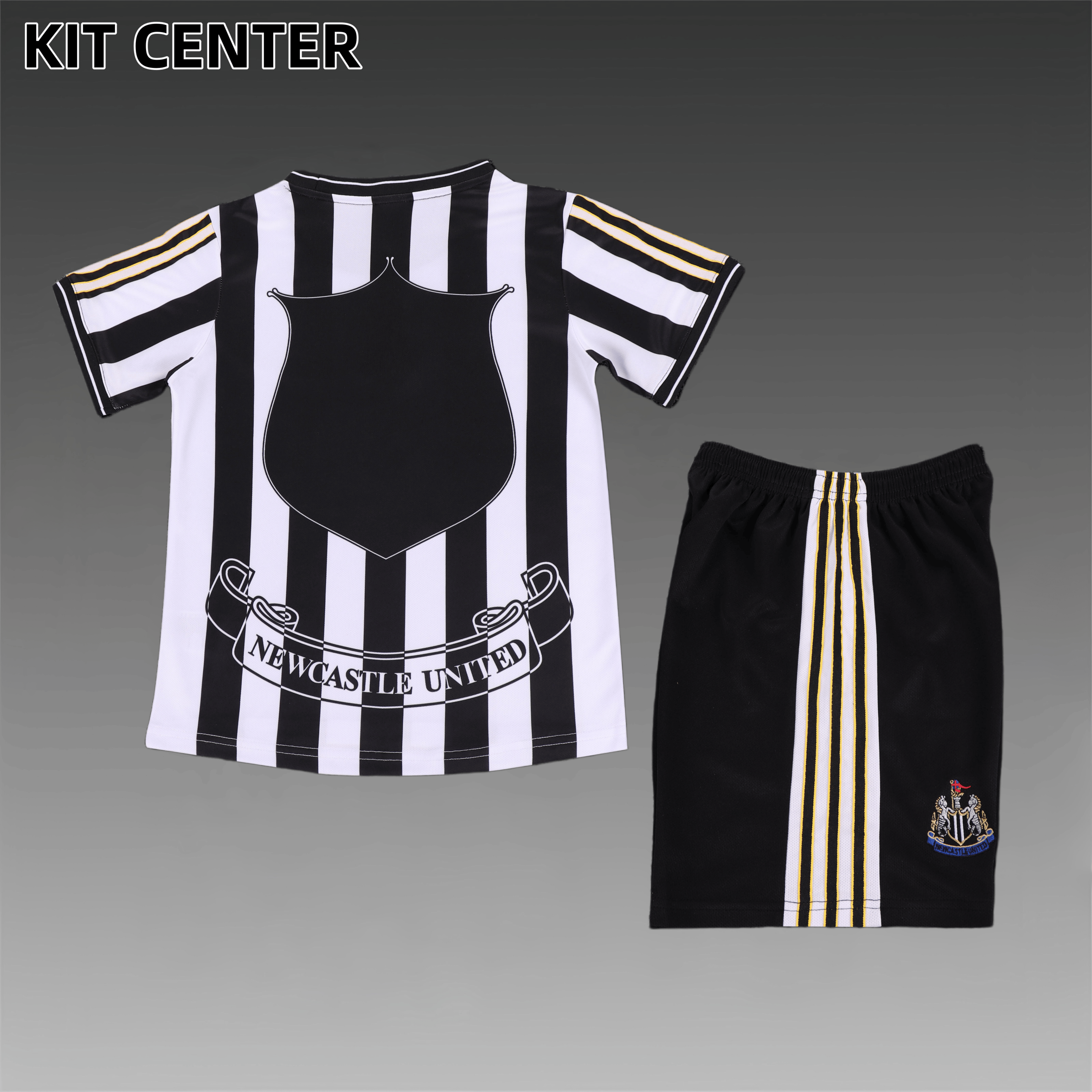 1997/1999 Newcastle United home  Retro Football Shirt Kids Kit
