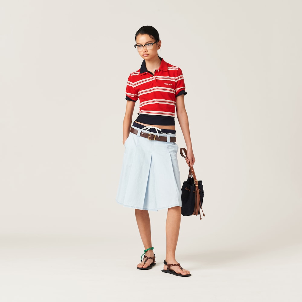 Cotton piqué polo shirt