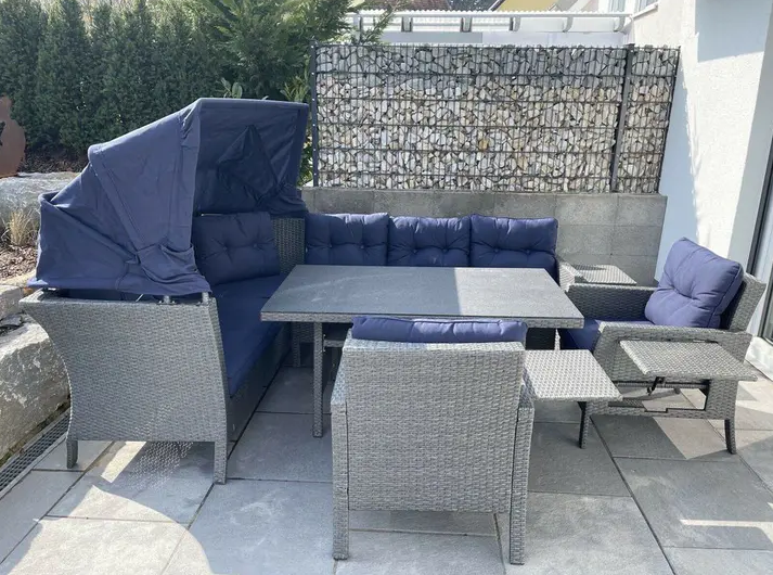 XXL Lounge Set WHD 207x162x256 Seating Group Garden Lounge Set