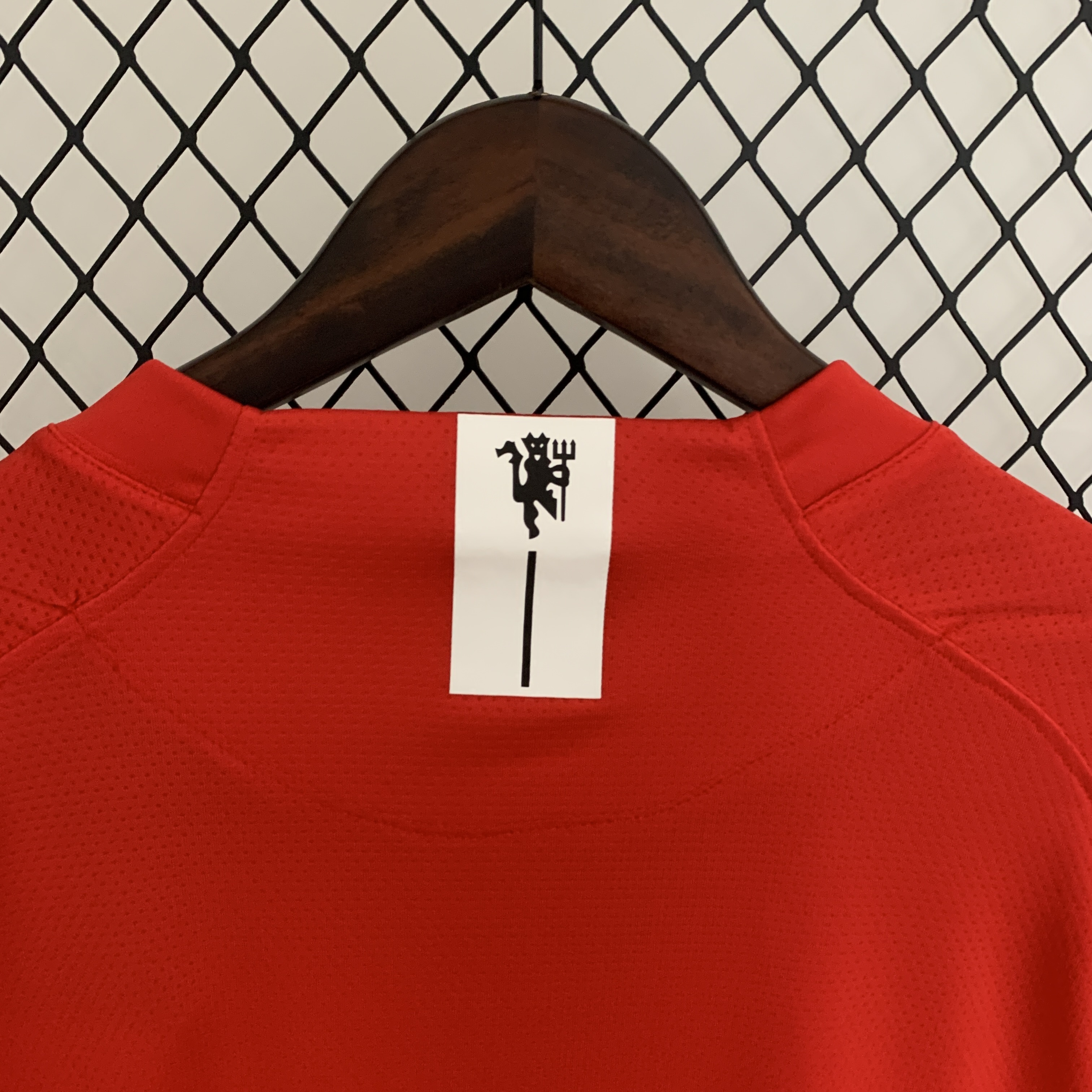 07/08 Manchester United  home Champions League version  long sleeved retro football jersey