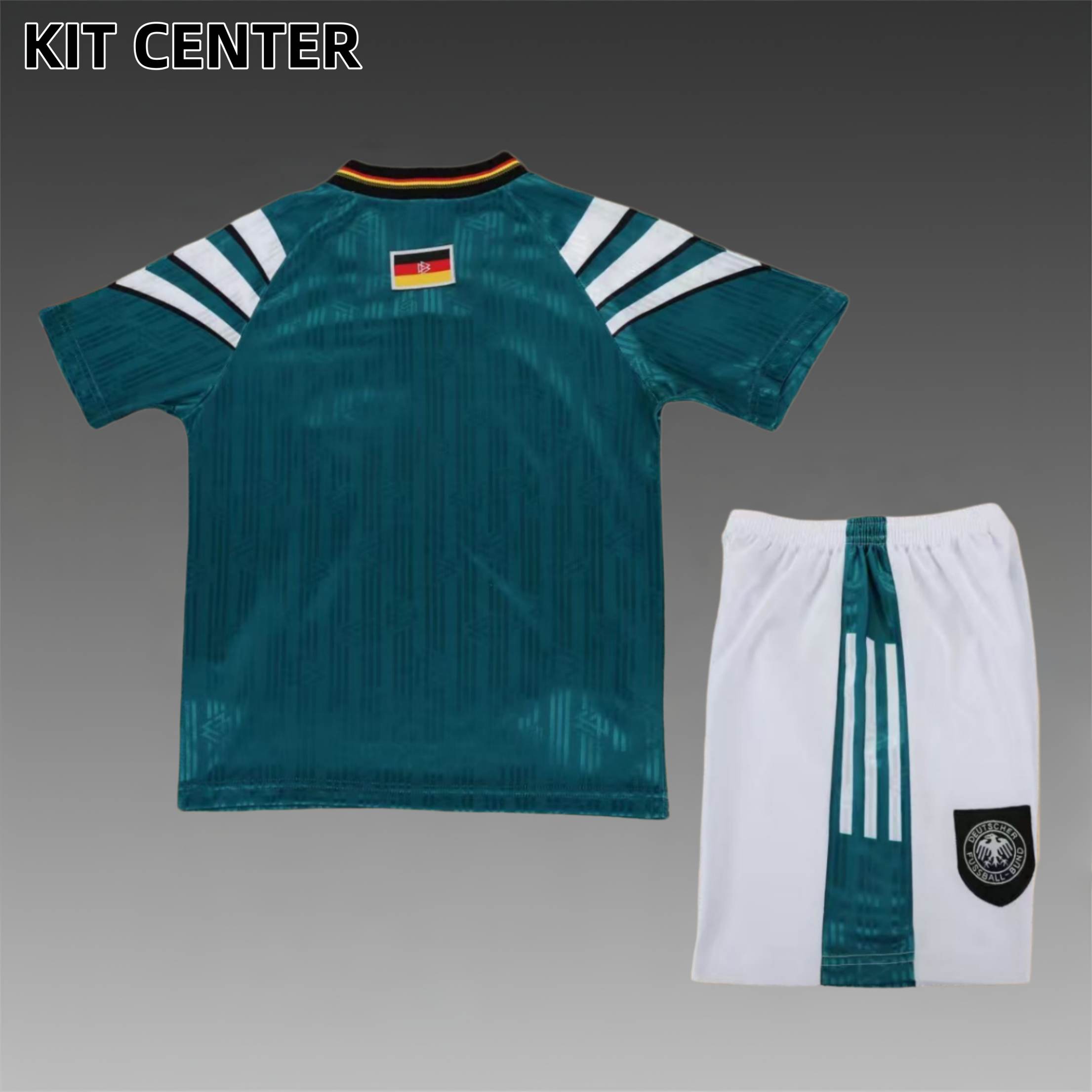 1996 Germany Away Retro Football Shirt ( Kids Kit )
