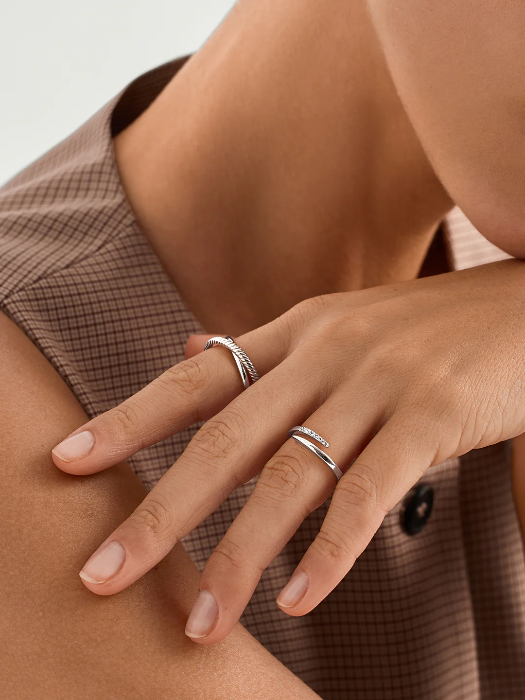 Wrap Crystal Claw Open Ring