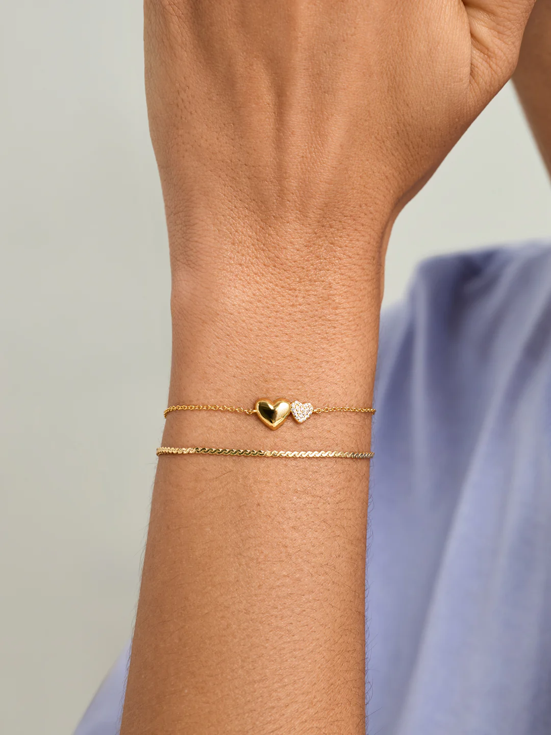 Double Heart Bracelet
