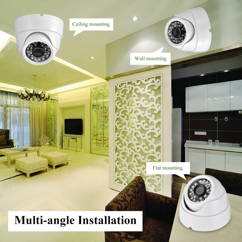 Gadinan AHD Dome CCTV Camera 5MP 1080P 720P IR Mini 1.0MP 2.0MP 5.0MP AHD Camera BNC indoor IR CUT Filter 24LEDS Night Vision