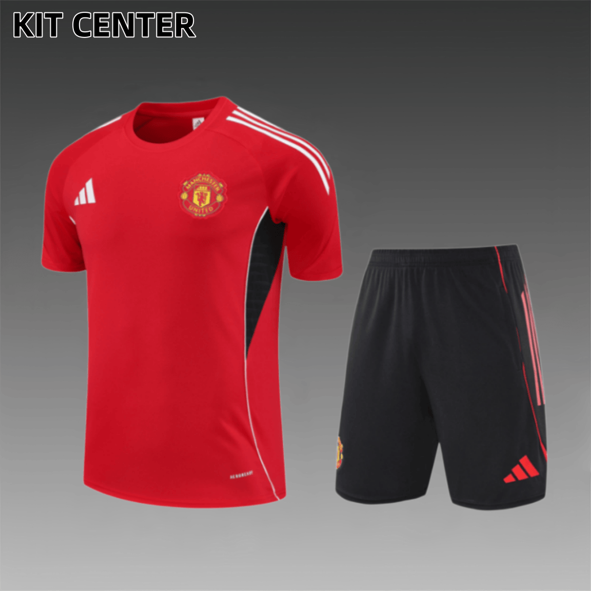 25/26 Manchester United red Short Sleeve Training Wear ( Adult kit Kids )