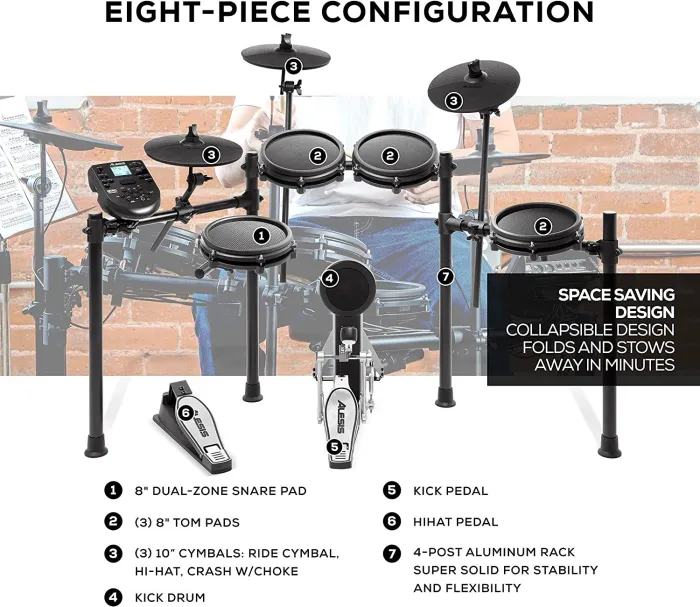 Alesis Drums Nitro Mesh Kit Bundle &ndash; Complete Electric Drum Set