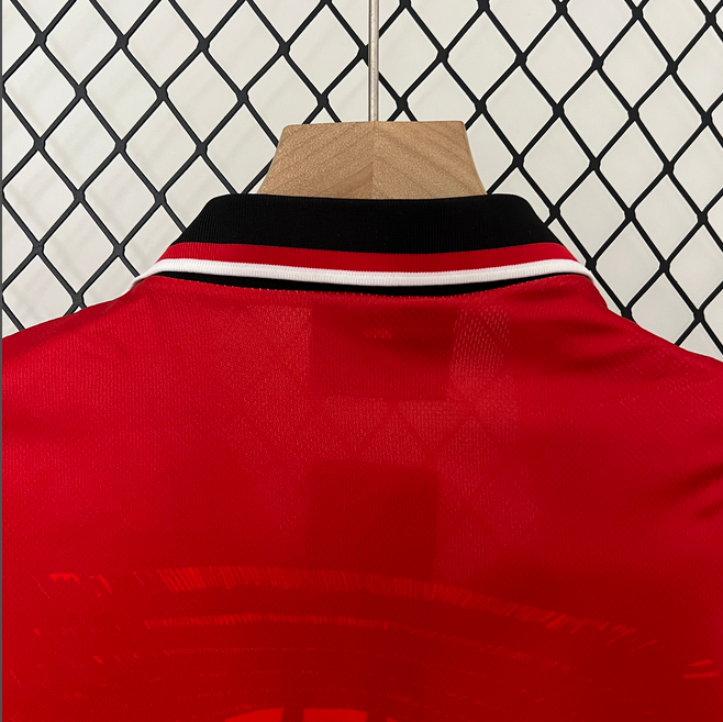 94/96 Manchester United home ground Retro Football Soccer Kids Kit