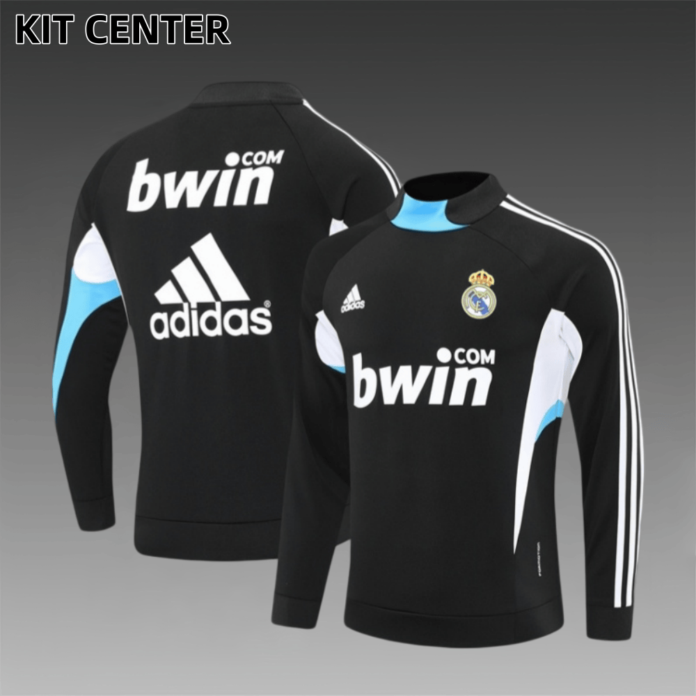 08/09 Real Madrid Retro Training Uniform Long- Sleeve Football Shirt