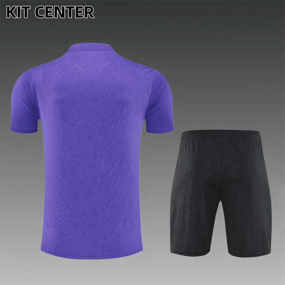 2025/2026 Barcelona Kids Short Sleeve Training Clothes (Kids Kit)