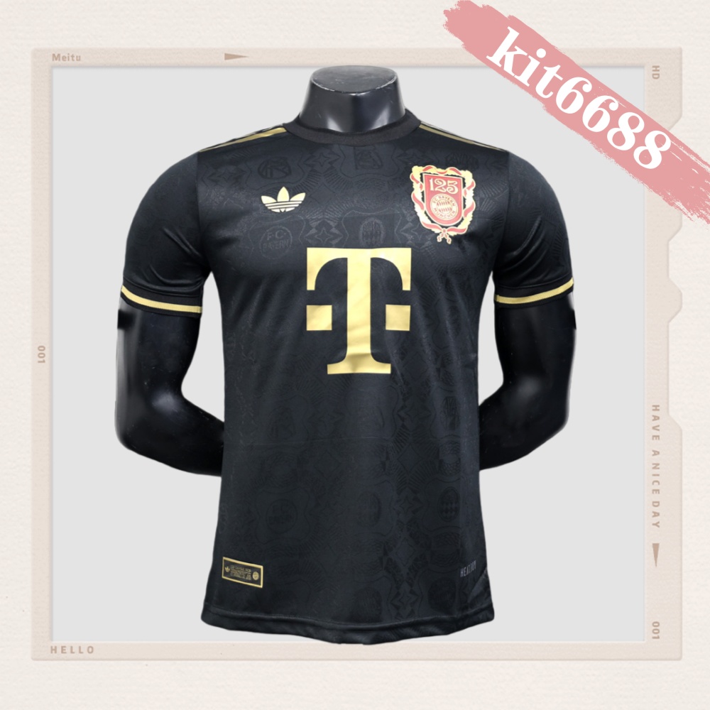 2025/2026 Bayern Munich 125th Anniversary Black Football Shirt (Player Edition)