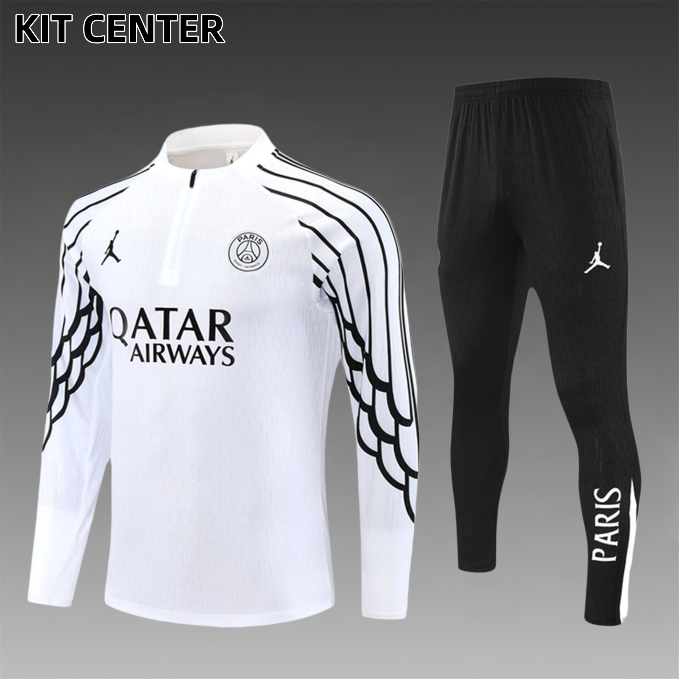 2025/2026 Paris Saint-Germain Kids Half Zip Training Clothes (Kids Kit)