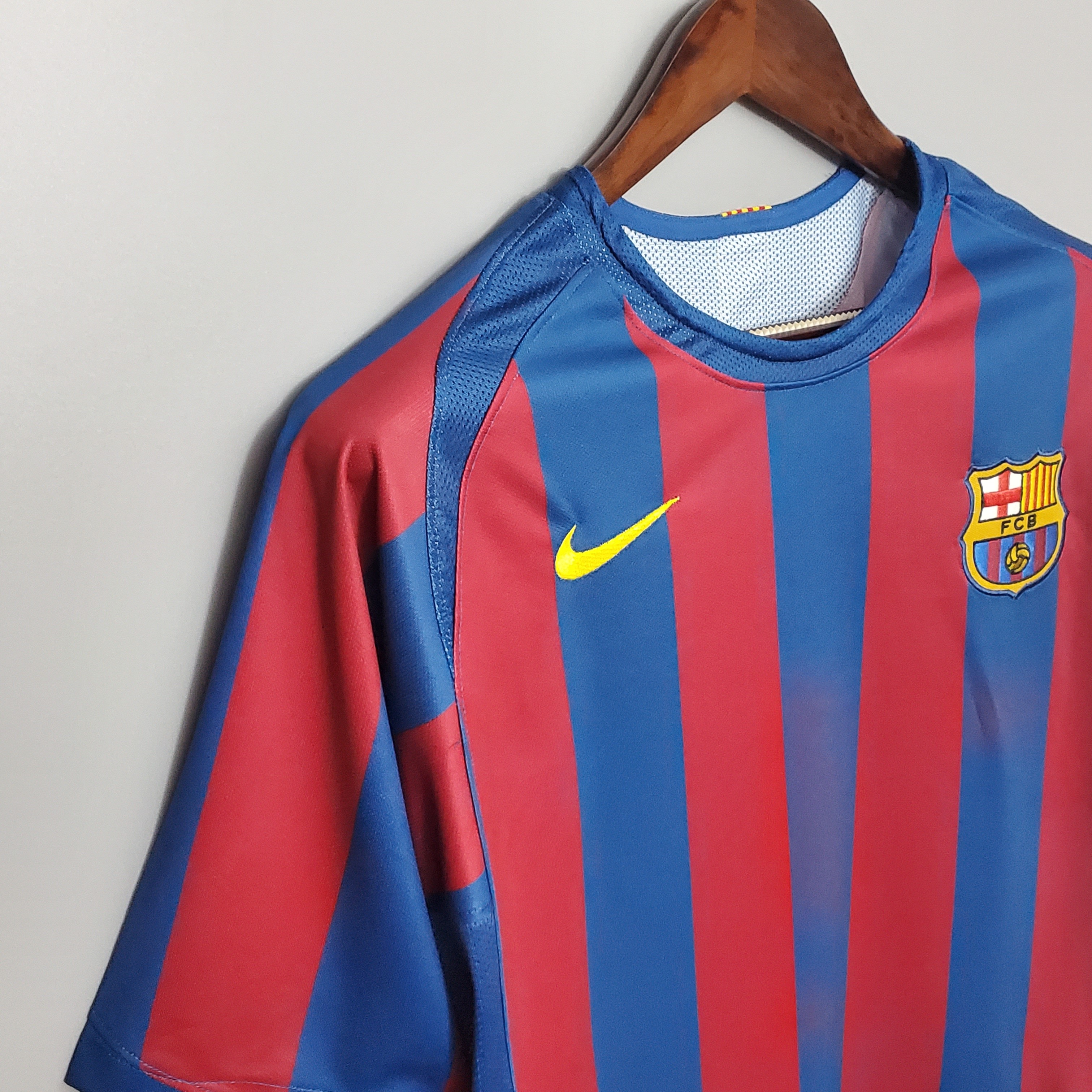 2006 Barcelona Home Retro Jersey Champions League Final