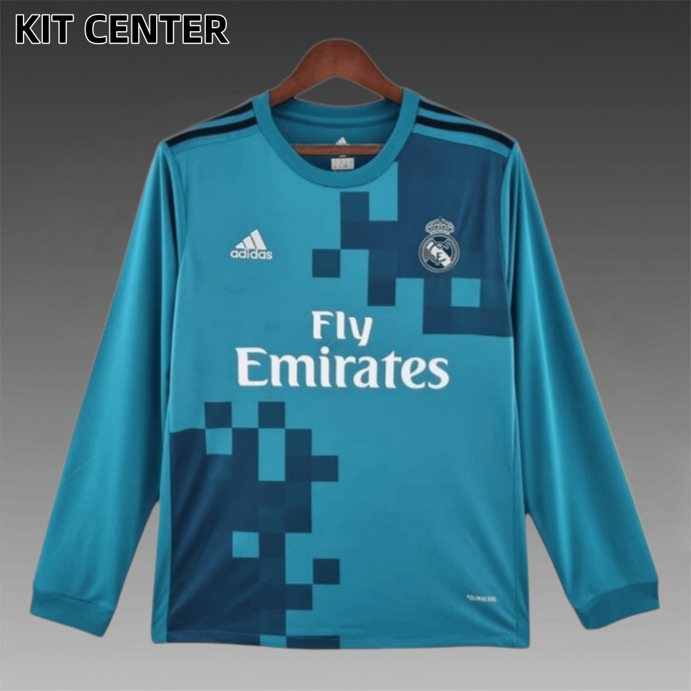2017/2018 Real Madrid Third Away Long Sleeve Retro Football Shirt