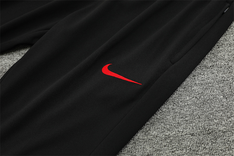 24/25 Liverpool Black paired with yellow Half Zip Training Kit (Adult Kids Kit)