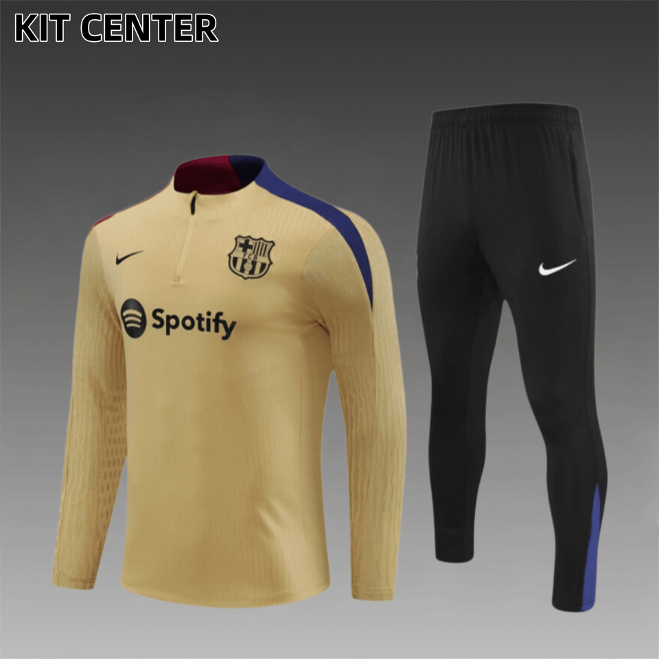 24/25 Barcelona Half Zip TrainingWear (Adult Kids Kit)