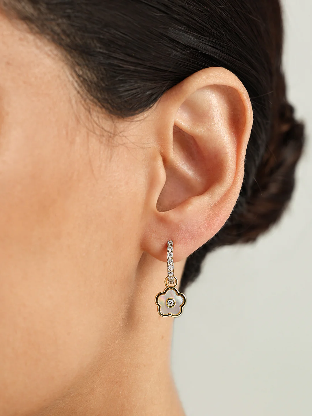 Mother Of Pearl Flower Drops