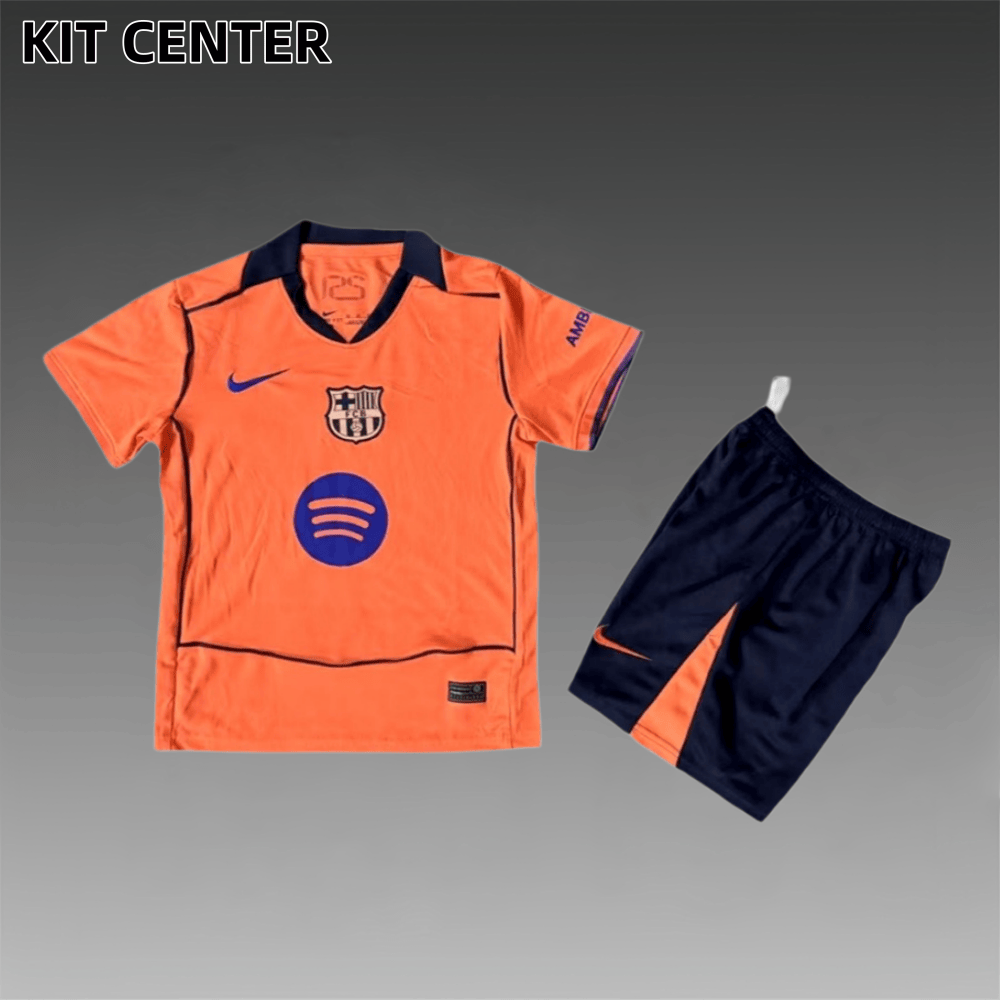 2025/2026 Barcelona Second Away Football Shirt (Kids Kit socks)