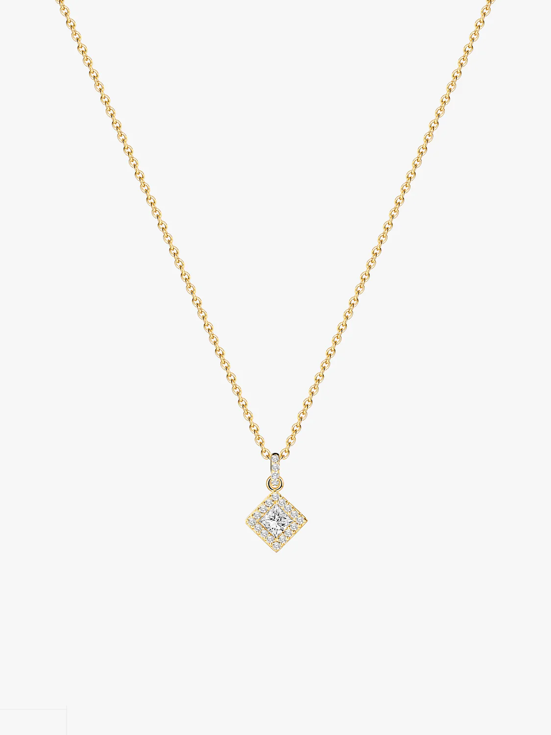 Princess-cut Crystal Necklace