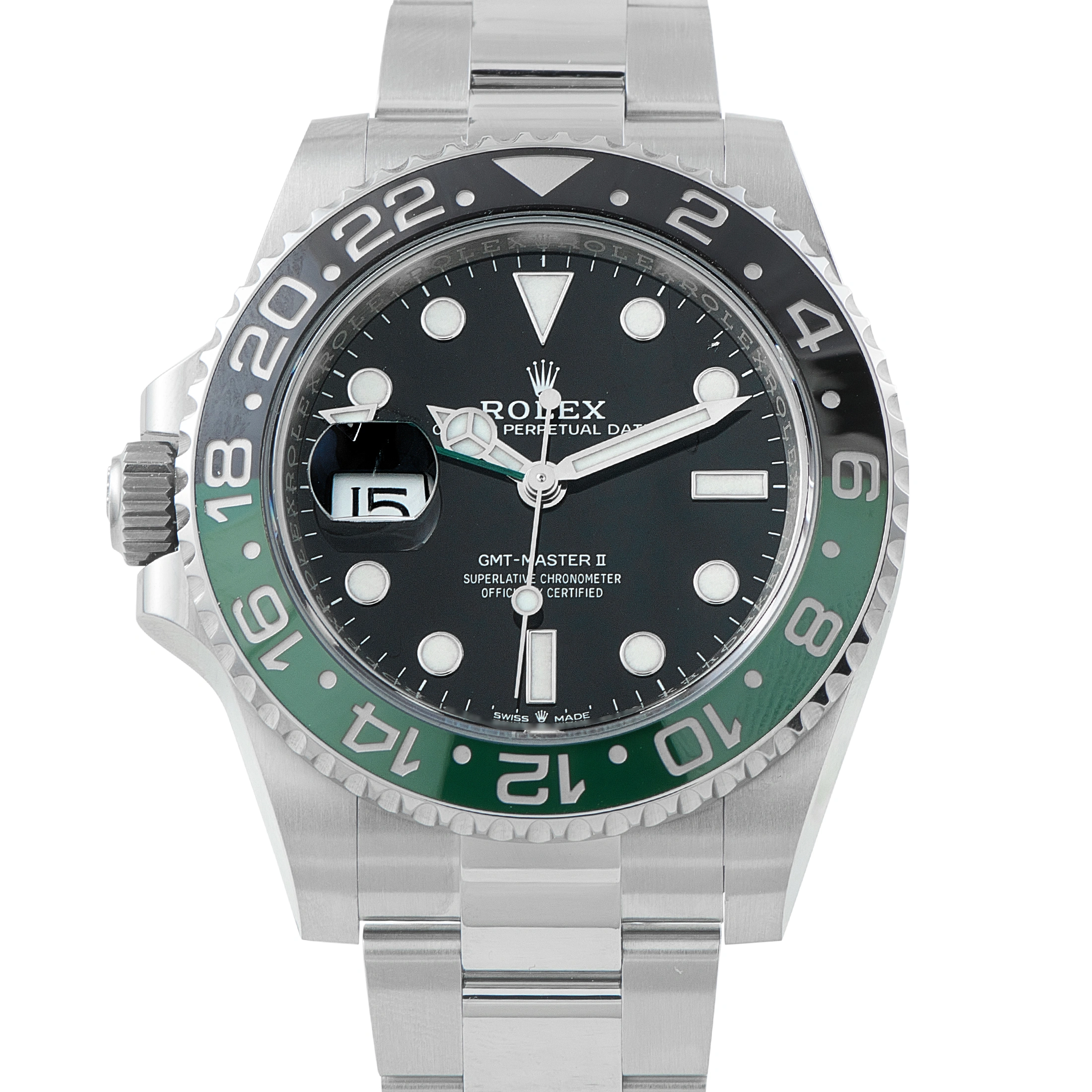 RolexGMT-Master II Left-Hand Sprite Steel Oyster Watch 126720VTNR