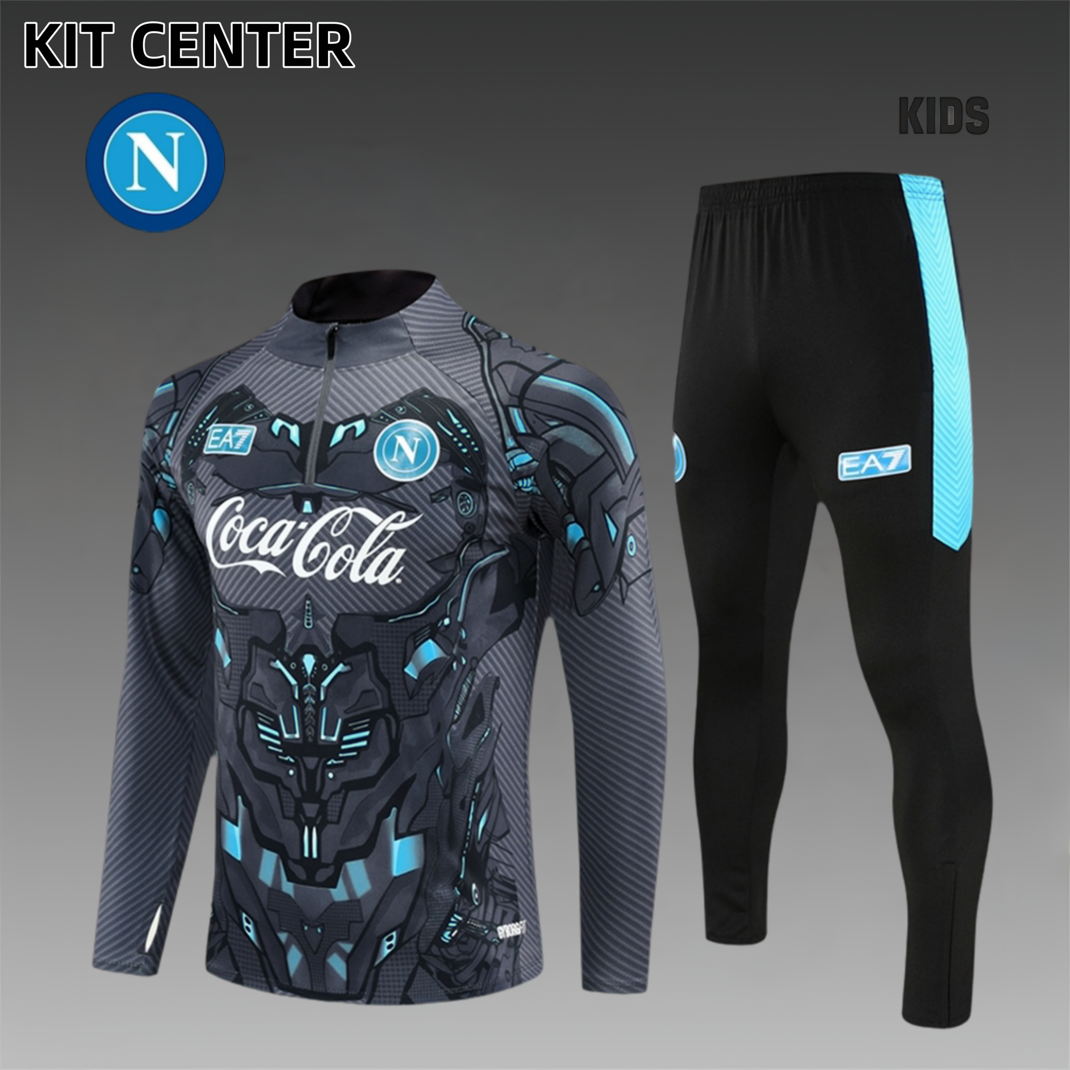 2025/2026 Napoli City Kids Half Zip Training Clothes (Kids Kit)