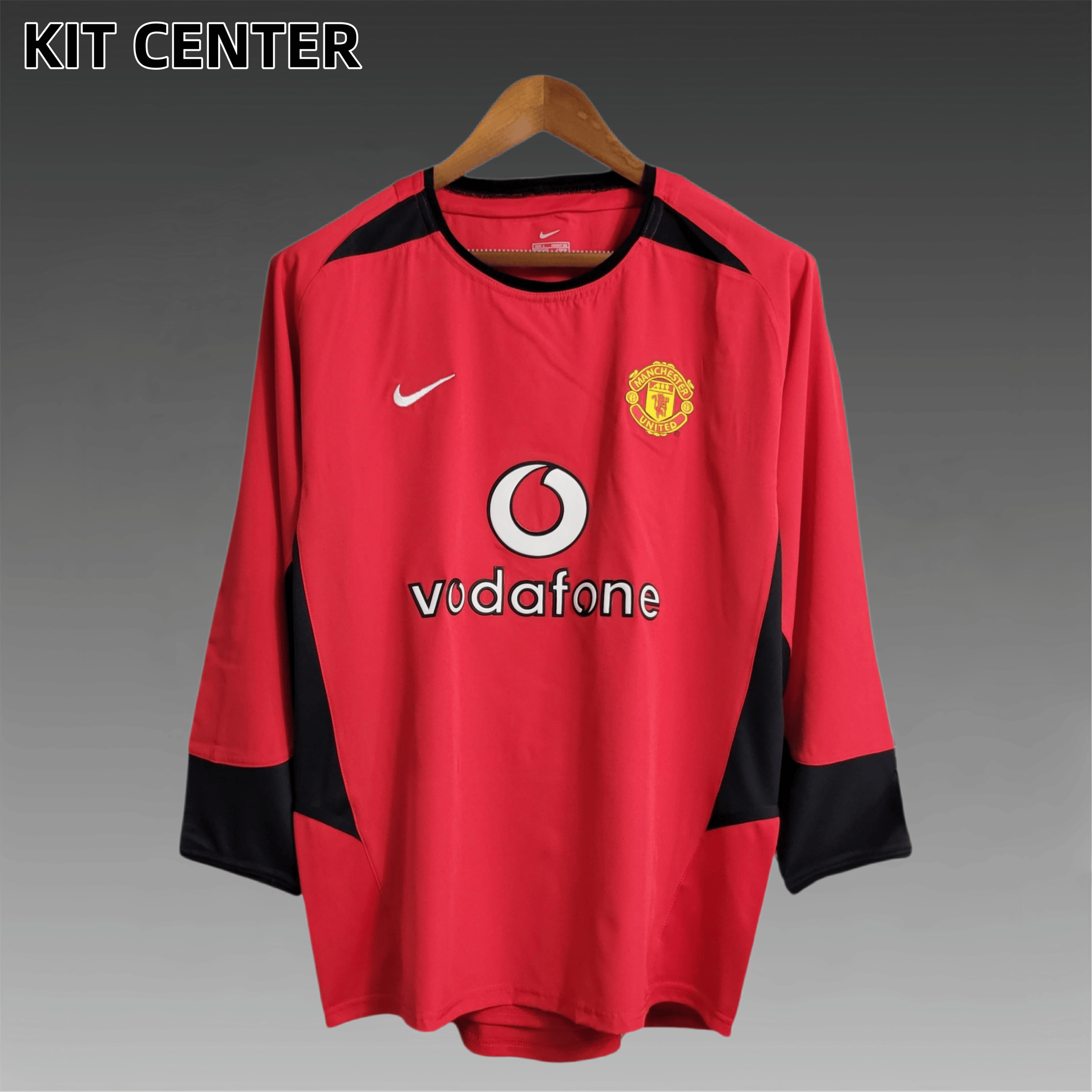 02/04 Manchester United home long sleeved retro football jersey