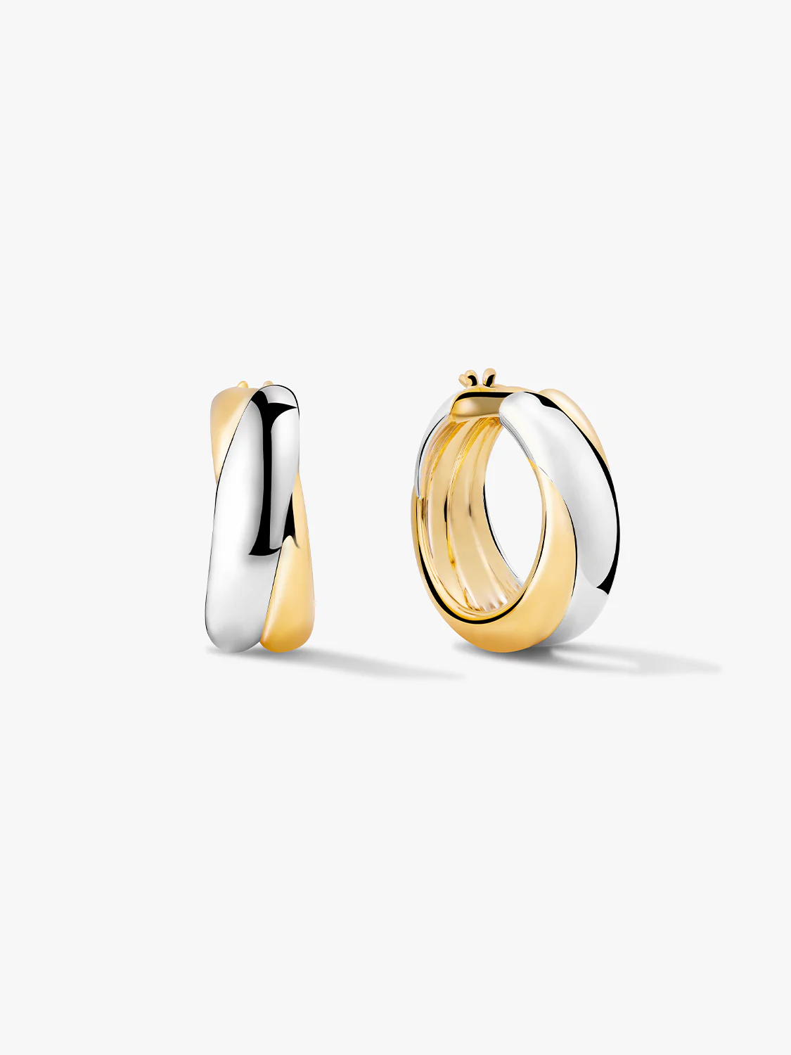 Large Mixed Entwine Hoops