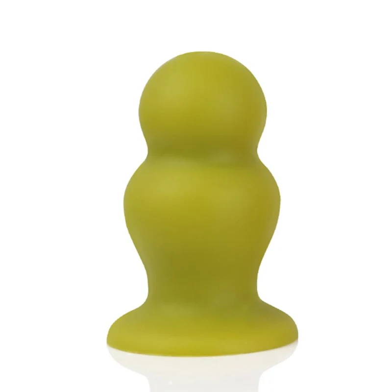 Puke - Small Anal Plug - Silicone Butt Plug - Ribbed Butt Plug