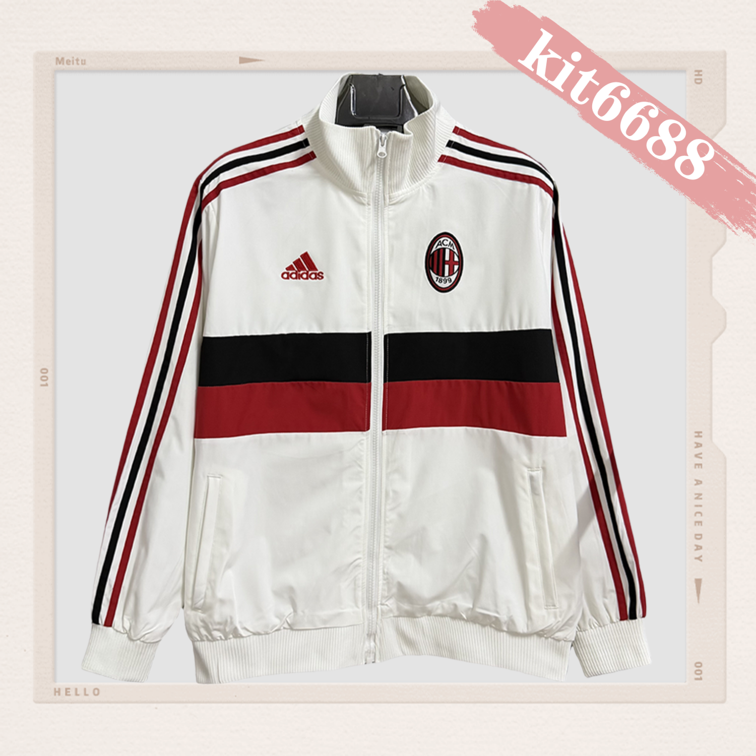 2025/2026 AC Milan Vintage Windbreaker Jacket