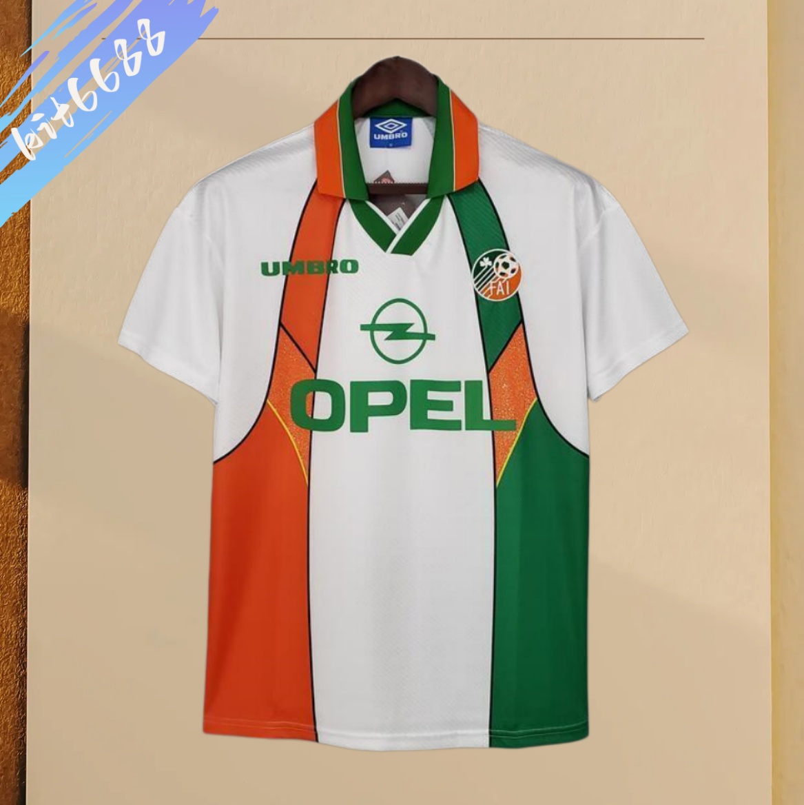 94/96 Ireland Away Retro Football Shirt