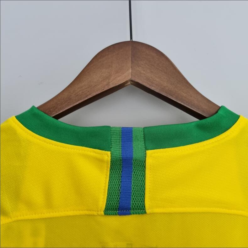 2018 Brazil Home Retro Football Shirt