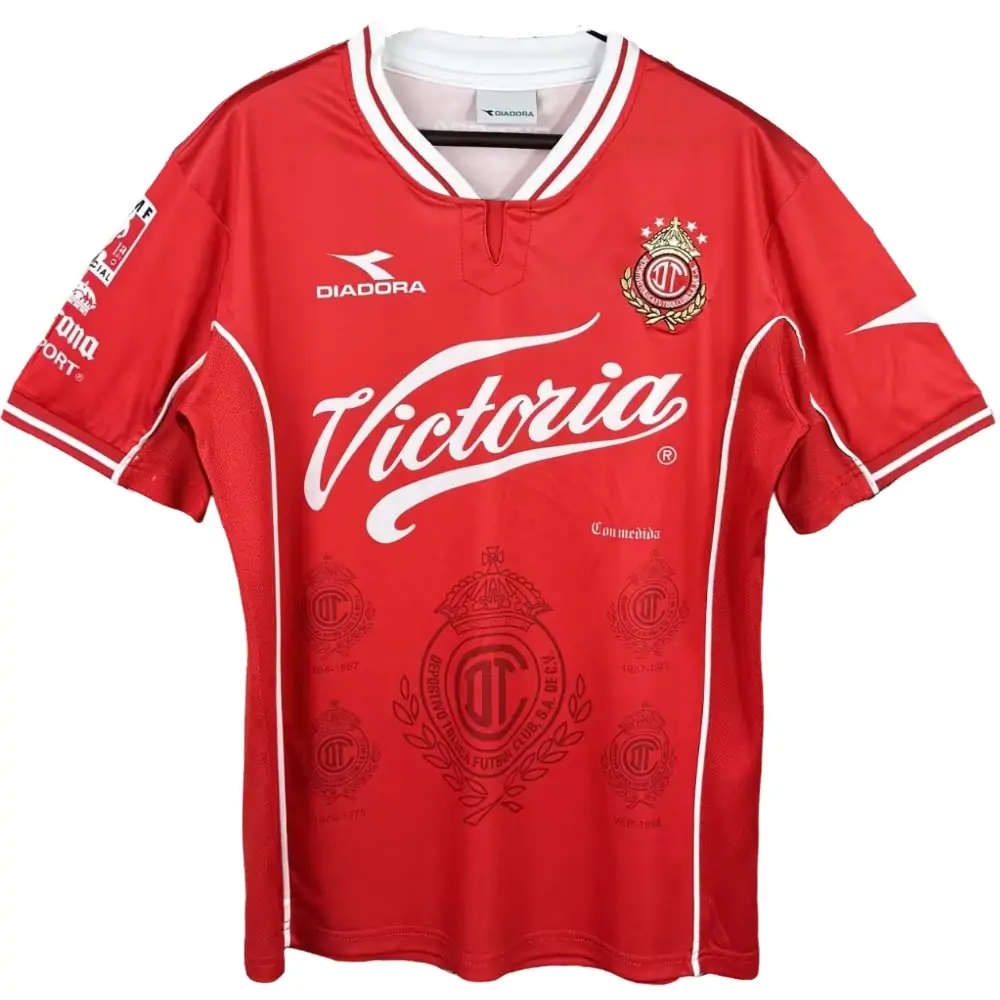1998-99 Deportivo Toluca Home Retro Jersey - Fans Edition