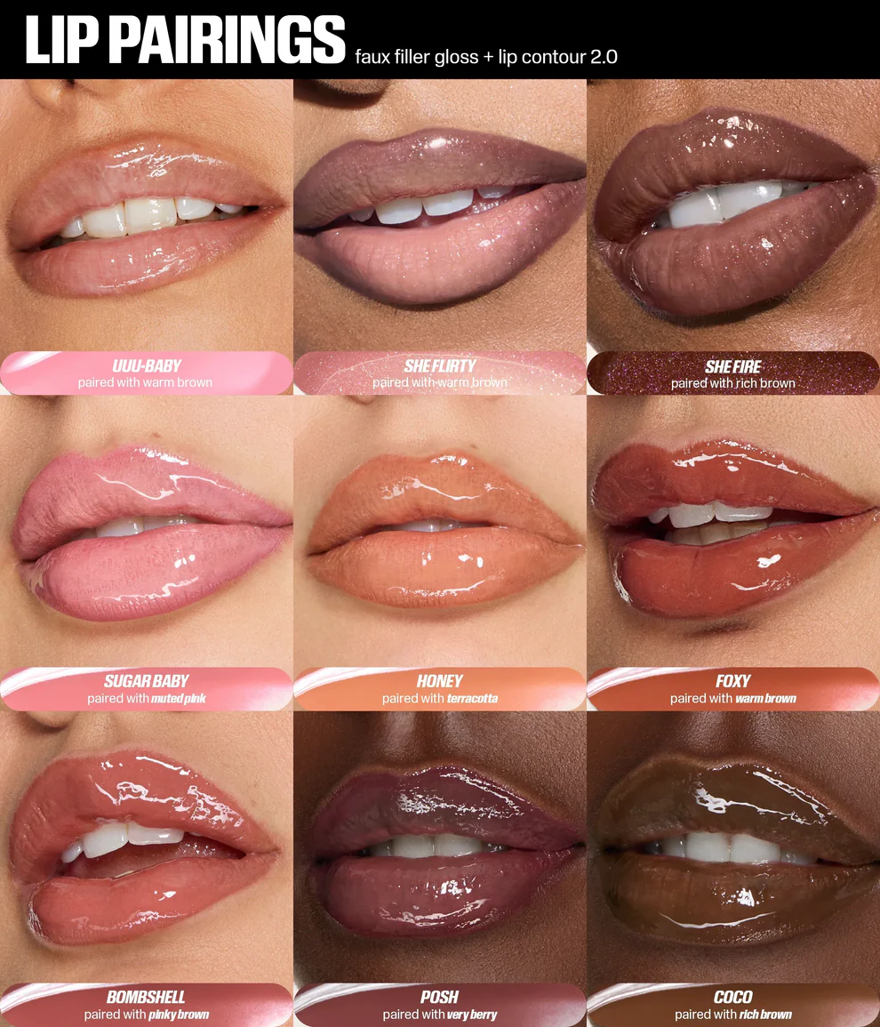 Huda Beauty Faux Filler Extra Shine Lip Gloss