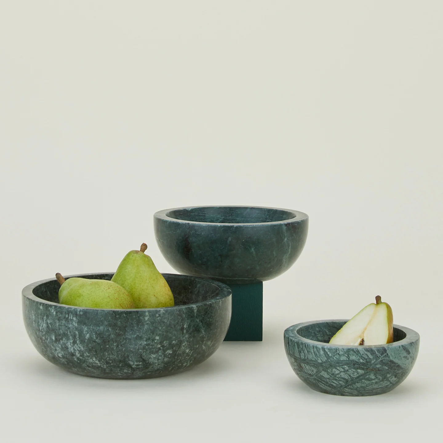 Simple Marble Bowl - Green