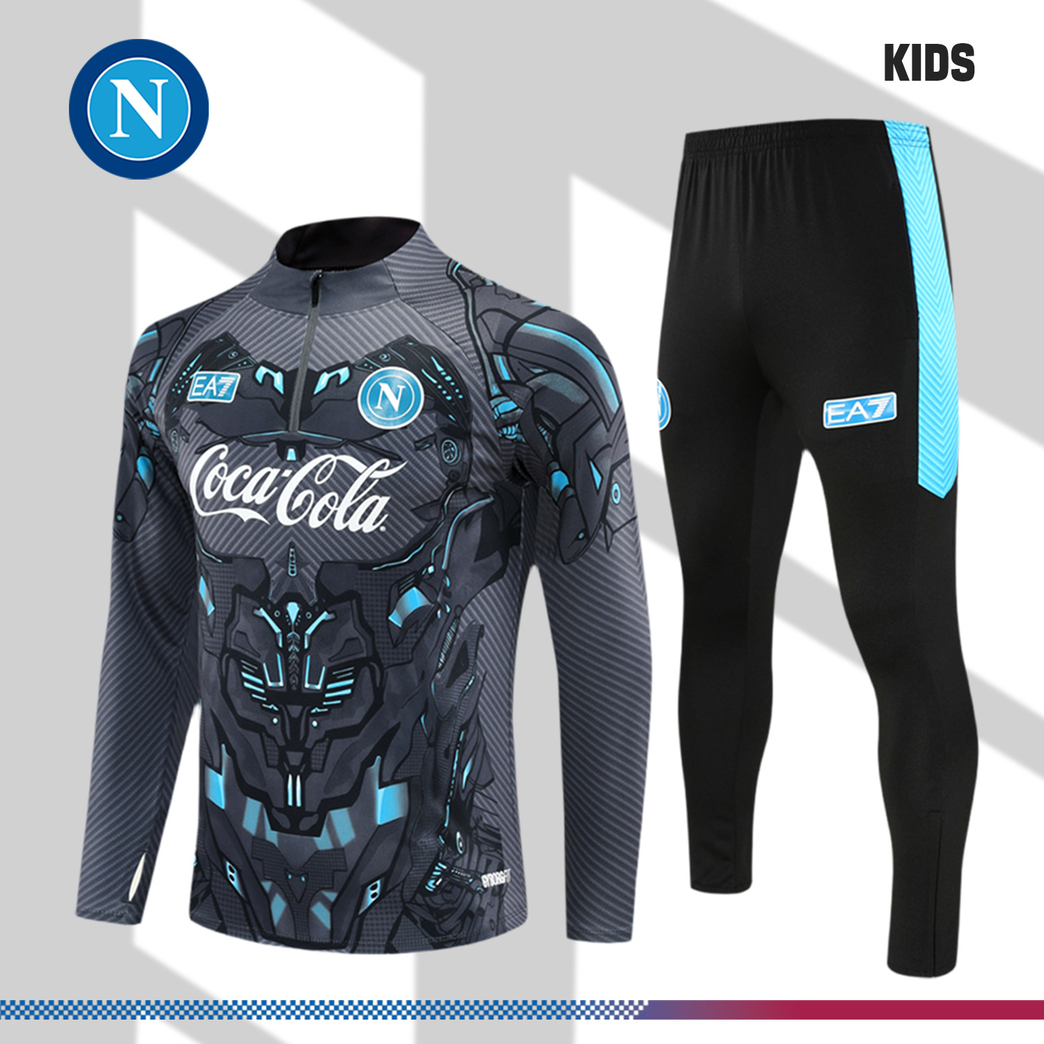 2025/2026 Napoli City Kids Half Zip Training Clothes (Kids Kit)