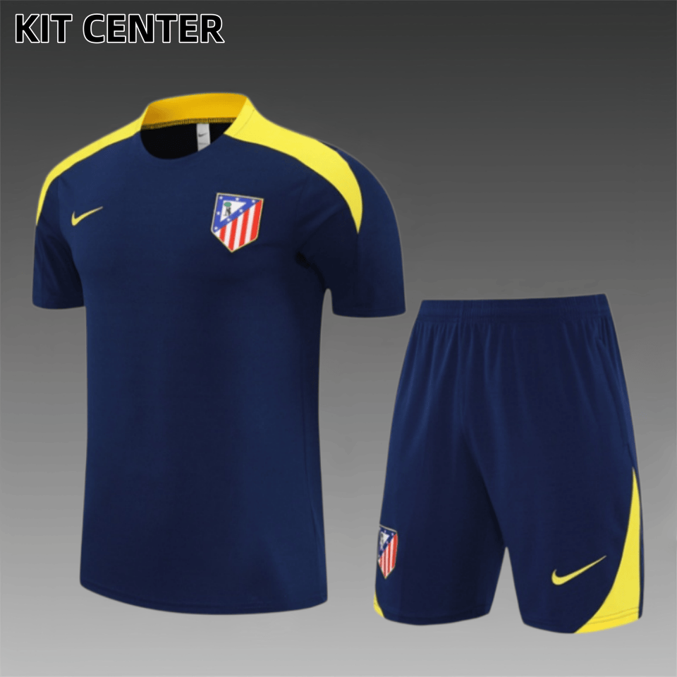25/26 Atletico Madrid Short Sleeve Training Clothe (adult Kids Kit)