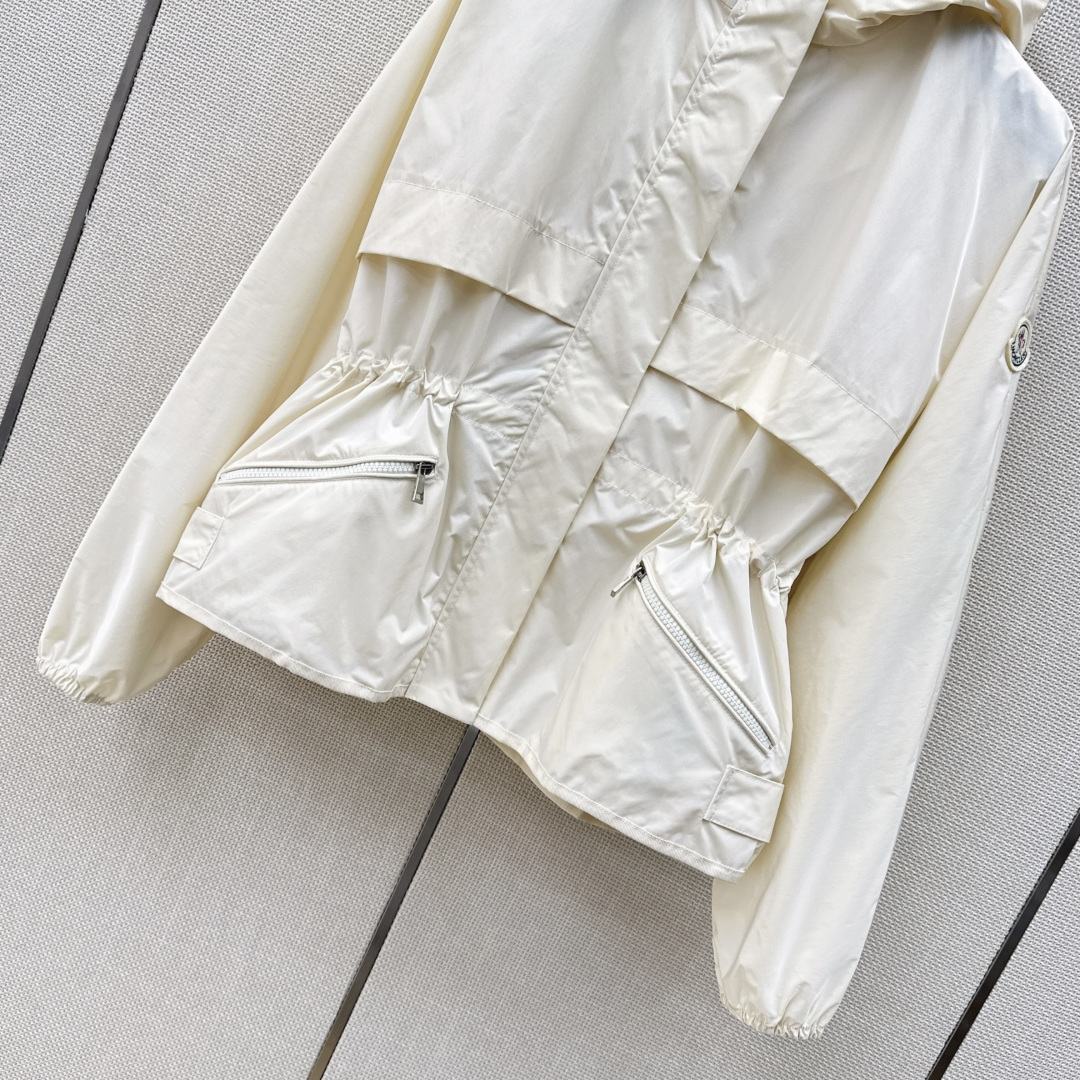 Moncler 2026 Autumn Winter Women's Jackets Polyester Stand Collar Tassel Zipper Casual Slim Woman's Coats MKDFWJ26010