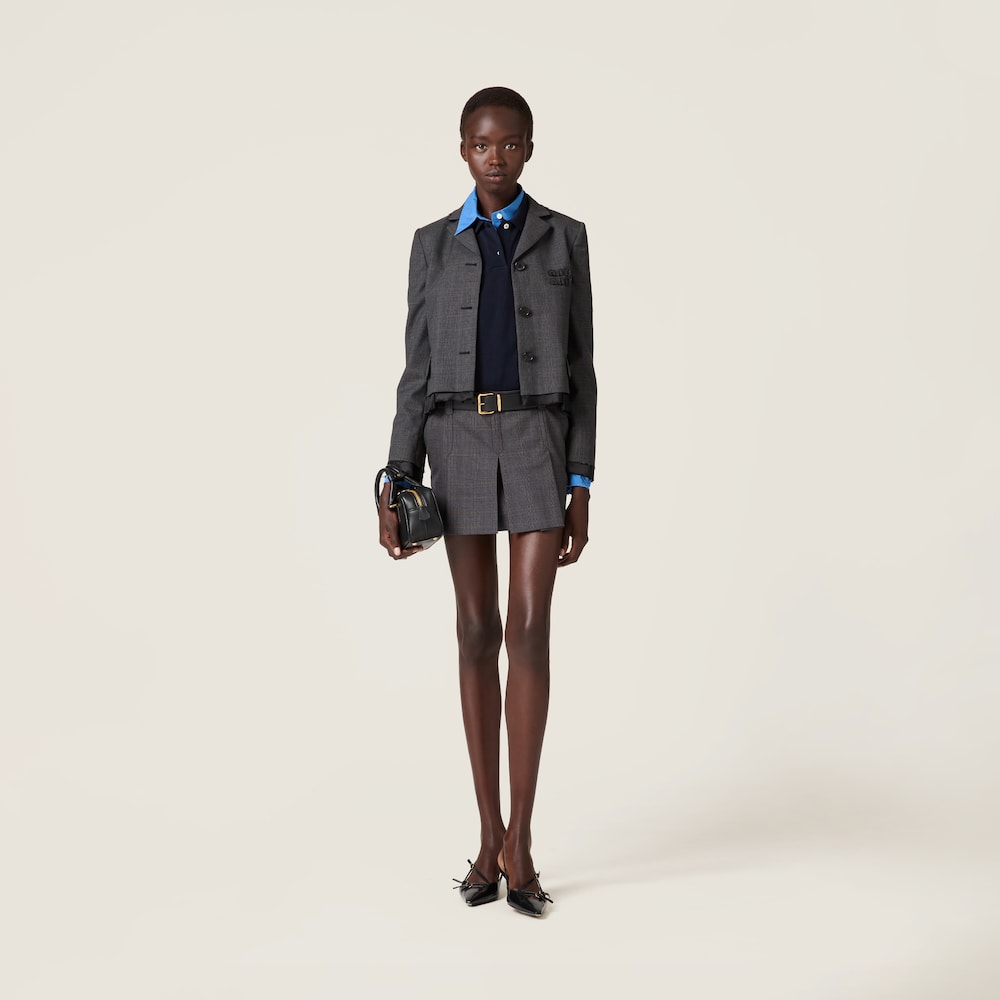 Prince of Wales check miniskirt