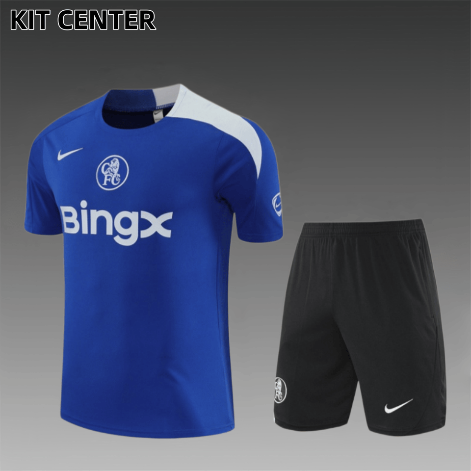 25/26 Chelsea Short Sleeve Training Suit (Adult and Children's Set)