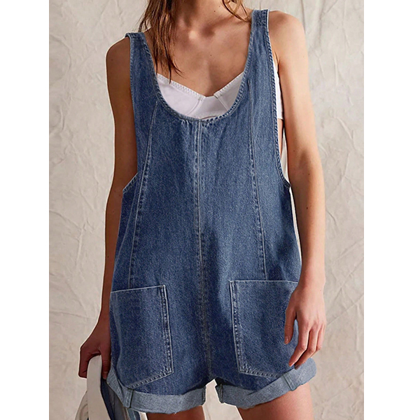 DENIM PLAYSUIT