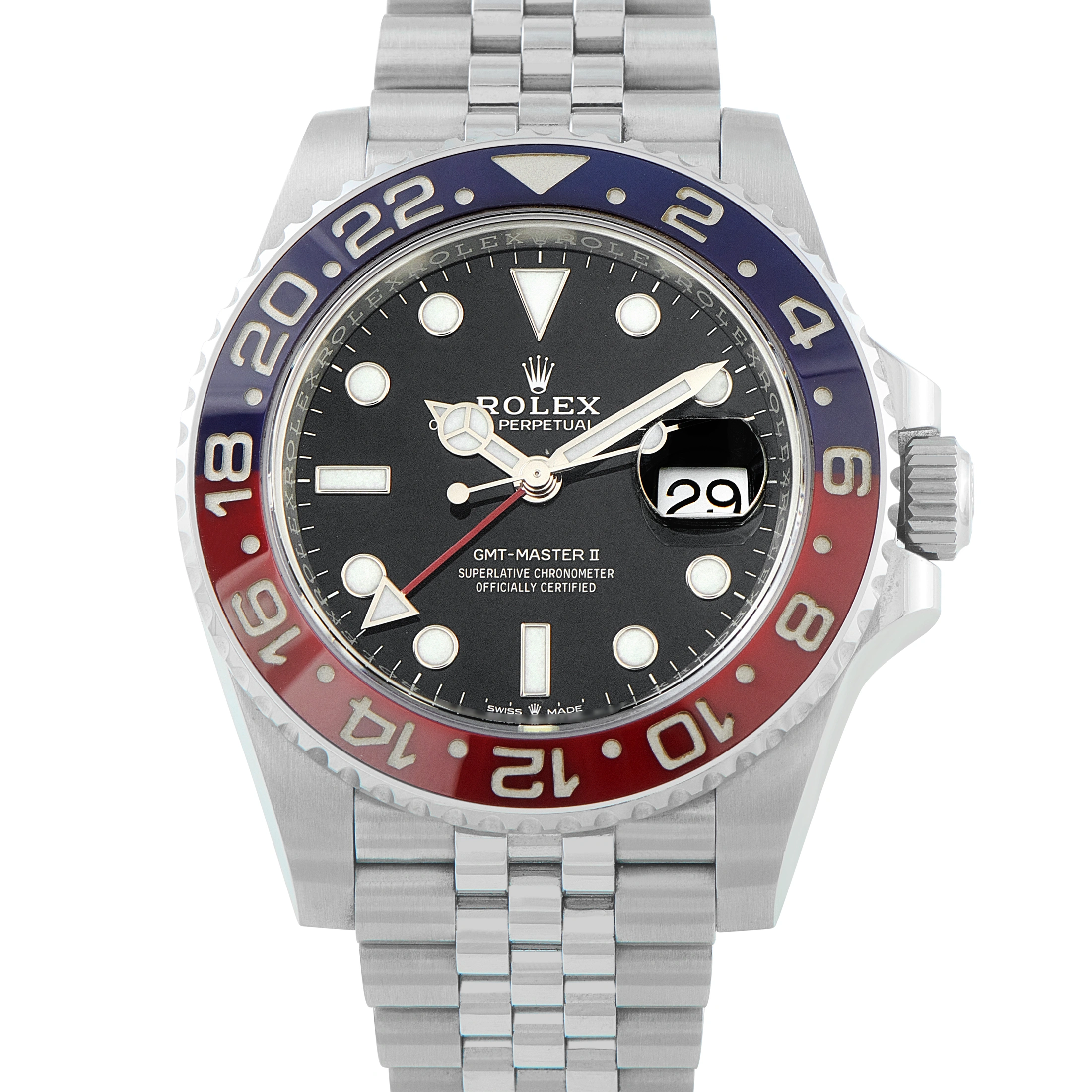 RolexGMT-Master II Pepsi Jubilee Steel Watch 126710blro-001