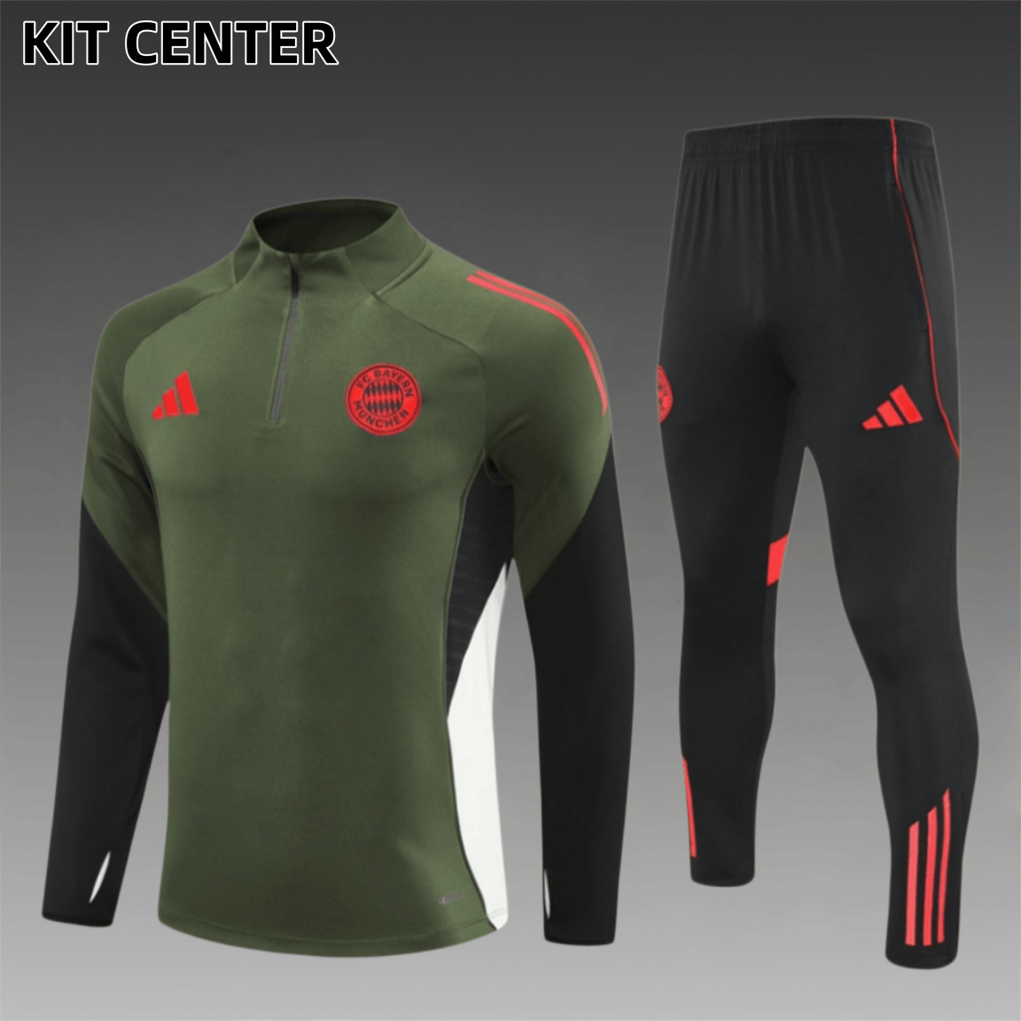 25/26 Bayern Half Ziptraining suit (Adult Kids Kit)